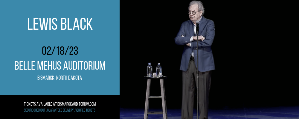 Lewis Black [CANCELLED] at Belle Mehus Auditorium