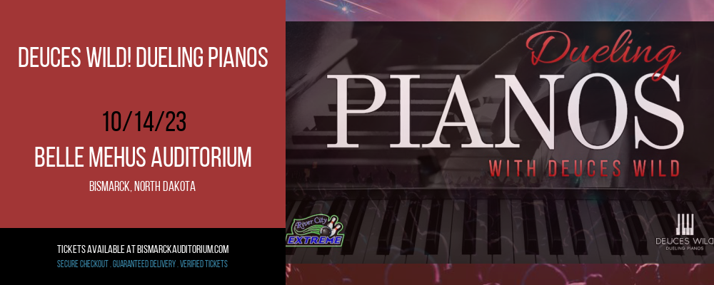 Deuces Wild! Dueling Pianos at Belle Mehus Auditorium