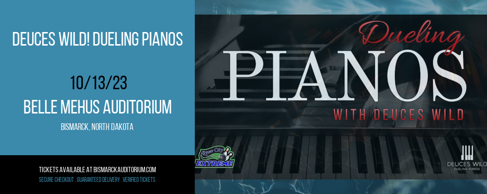 Deuces Wild! Dueling Pianos at Belle Mehus Auditorium
